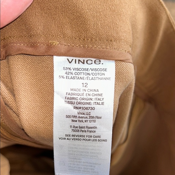 Vince Kick Flare Cropped Pant in Toffee NWT - Picture 7 of 10